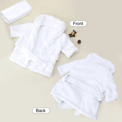 5PCS Bathrobes Outfit Props Set for Newborn Photography
