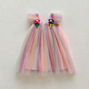 Baby Girls' Flower Design Tulle Party Dresses childrensterritory