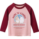 Girls' Cartoon Print Long Sleeves Stylish Tops childrensterritory