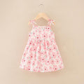 Floral Print Kids Girls Sleeveless Camisole Leisure Dresses childrensterritory