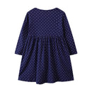Animals Cartoon Embroidered Design Casual Dresses for Girls childrensterritory