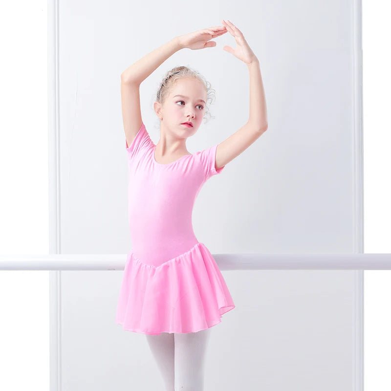 Kids Girls Long/Short Sleeve Ballet Leotard/Dancewear childrensterritory