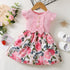 Little Girls Sleeveless Floral Princess Dress for Summer childrensterritory