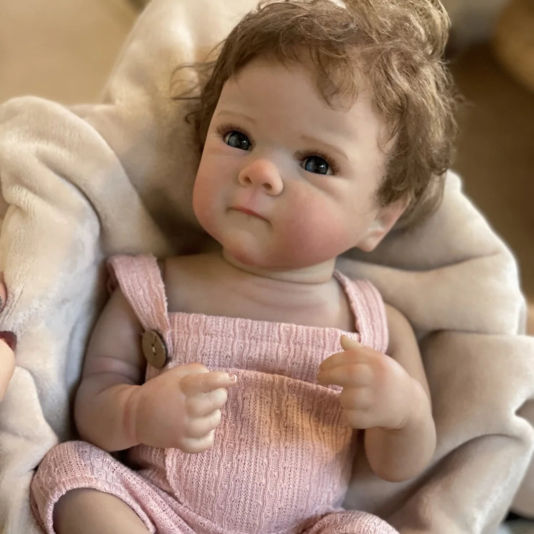 Washable Reborn Baby Doll With Rooted Hair childrensterritory