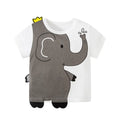 Boys Short Sleeves Crocodile Design Summer T-Shirts childrensterritory