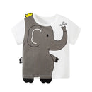Boys Short Sleeves Crocodile Design Summer T-Shirts childrensterritory