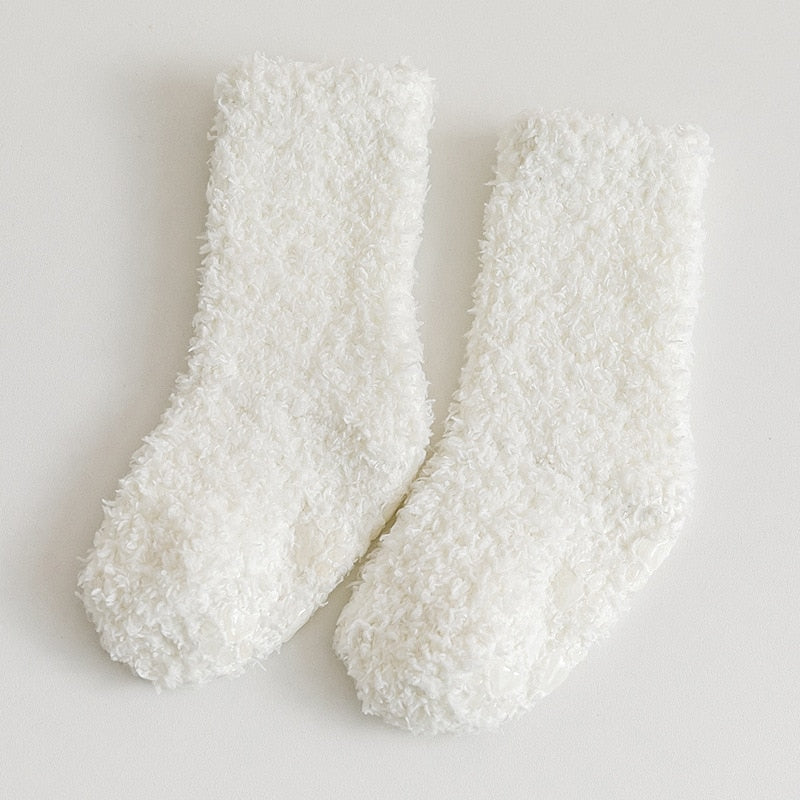 Coral Fleece Thick Newborn/Kids Socks Leg Warmers childrensterritory
