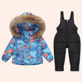 Kids' Long-Sleeved Winter Hooded Snowsuit childrensterritory