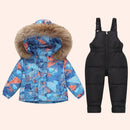 Kids' Long-Sleeved Winter Hooded Snowsuit childrensterritory