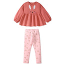 Girls Cartoon Design Full Sleeves T- Shirts And Leggings Set childrensterritory