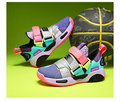 Kids Lightweight Running Velcro Design Sports Sneakers childrensterritory