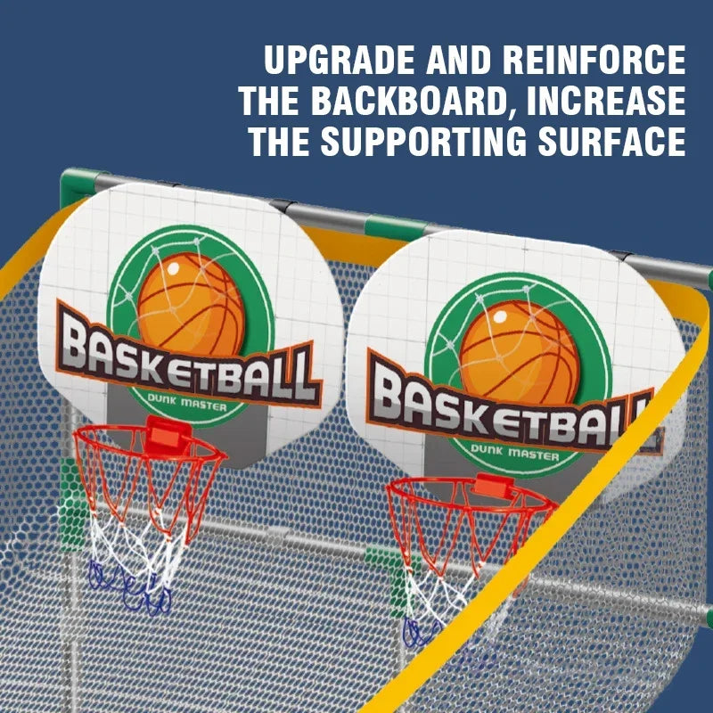 Kids Two Player Large Basketball Hoop Shooting Toys