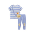 Cartoon Print Summer Clothing Set For Girls childrensterritory