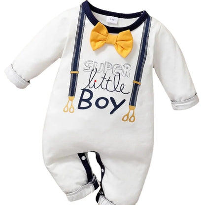 Short Sleeve Printed Baby Boy Romper