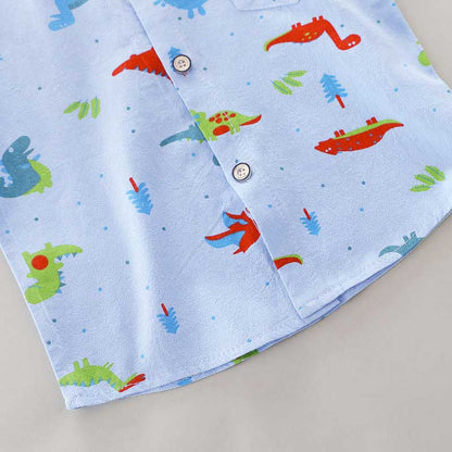 Printed Dinosaur Shirt with Shorts Clothing Set for Baby Boy childrensterritory