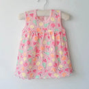 Baby Girl Floral and Cartoon Print Summer Cotton Dresses childrensterritory