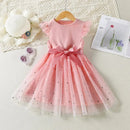 Kids Girls Solid Sequin Summer Birthday Party Dress childrensterritory