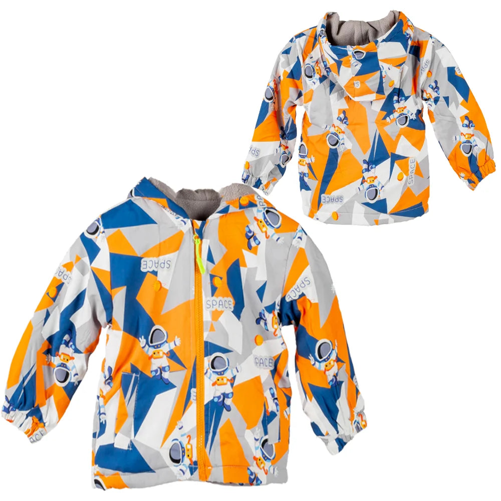 Boys' Long-Sleeved Waterproof Stylish Jacket childrensterritory