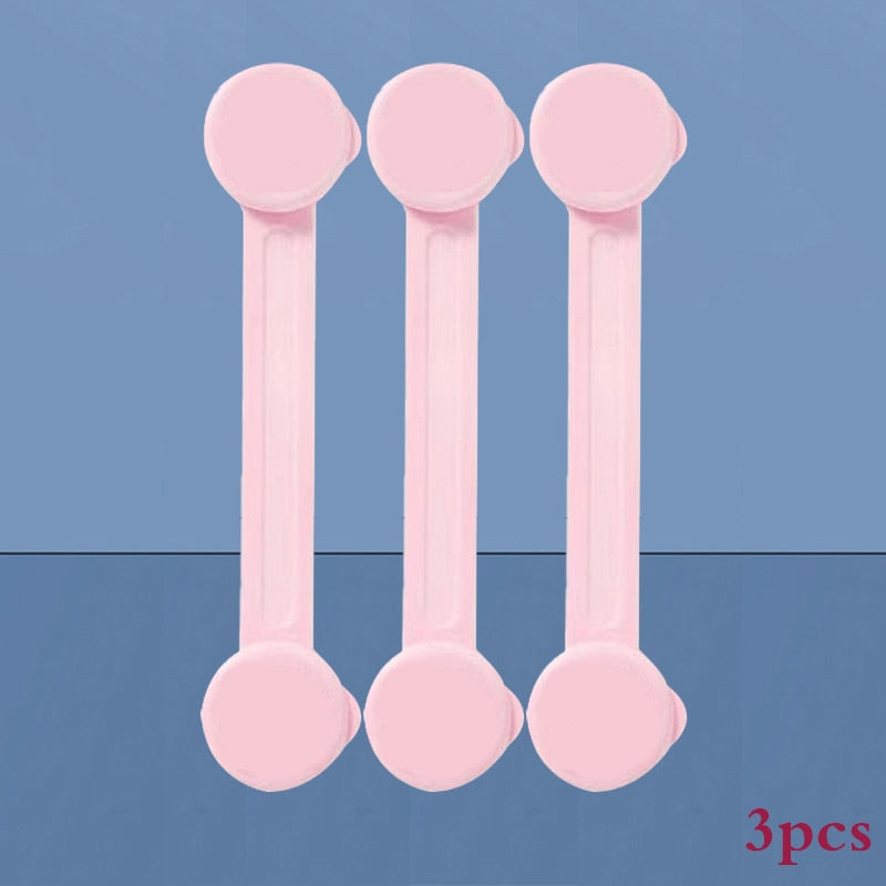 Anti-opening 3/5 Pieces Baby Cabinet Locks Protection Buckle childrensterritory