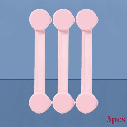 Anti-opening 3/5 Pieces Baby Cabinet Locks Protection Buckle childrensterritory