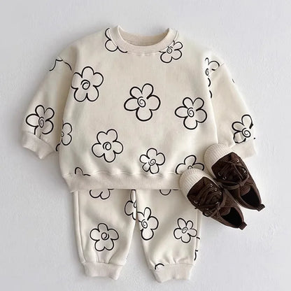 Baby/Kids Girl Boy 2pcs Warm Tracksuit/Clothes Set