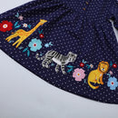 Animals Cartoon Embroidered Design Casual Dresses for Girls childrensterritory