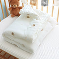 Baby Embroidered Crib Blanket with Filler For Winter