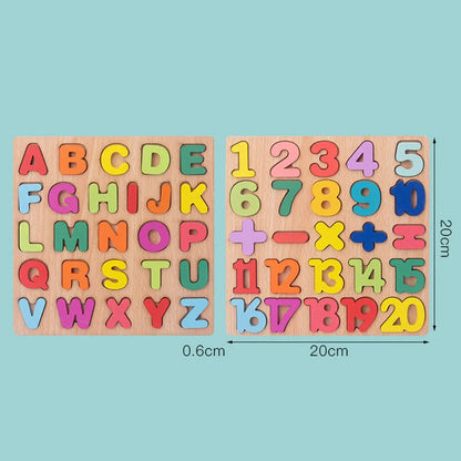Kids Shape Matching Wooden Puzzle Educational Toys childrensterritory