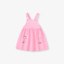 Girls Cartoon Design Shoulder Strap Skirt Dress childrensterritory