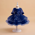 Flower Embroidery Tulle Princess Dresses for Kids Girl Birthday childrensterritory