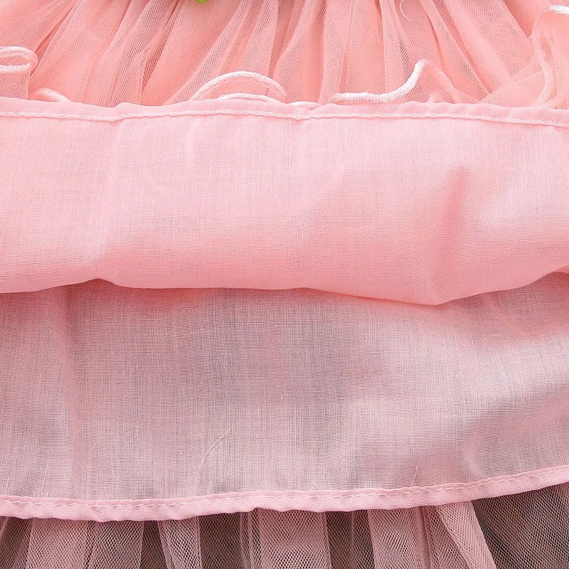 Baby Girl Flower Lace Bow Summer Princess Dress For Party childrensterritory