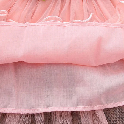 Baby Girl Flower Lace Bow Summer Princess Dress For Party childrensterritory