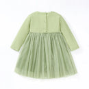 Kids Girls Swan Appliques Design Princess Dress childrensterritory