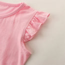 Colorful Cartoon Animals Print Summer Clothing Sets for Girls childrensterritory