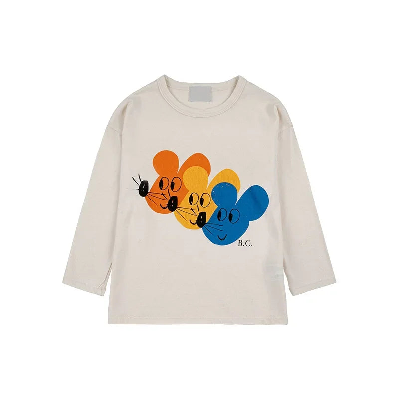Kids Boys and Girls Trendy Long Sleeve Cool Cartoon Tops childrensterritory