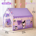 Kids Large Indoor Play Tent w/ Cotton Mat & Longer Curtain