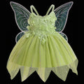Sleeveless Butterfly Design Princess Puffy Dress For Girls childrensterritory