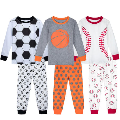 Football, Basketball, Baseball Print Pajamas for Kids childrensterritory
