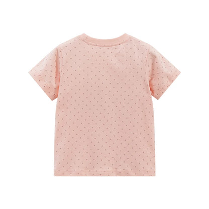 Girls Cartoon Print Summer Clothing Set childrensterritory