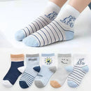 Baby/Kids Thin Mesh 5 Pairs Soft Breathable Cotton Socks