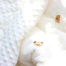 Baby Embroidered Crib Blanket with Filler For Winter
