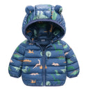 Baby Kids Cartoon Design Puffer Winter Jacket childrensterritory