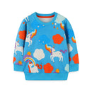 Kids Cartoon Print Long Sleeve Sweatshirts childrensterritory