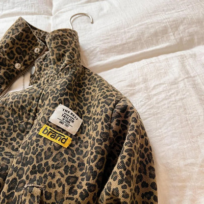 Leopard Print Korean Style Girls&