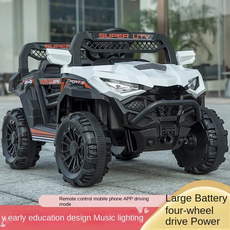 Off-road Electric Car with LED Lighting and Music for Kids childrensterritory