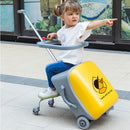 Kids Cartoon Duck Design Sit Rolling Travel Bags