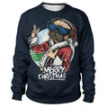 Funny Santa Claus Printed Sweatshirts For Men childrensterritory