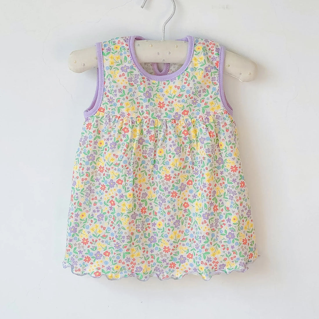 Baby Girl Floral and Cartoon Print Summer Cotton Dresses childrensterritory