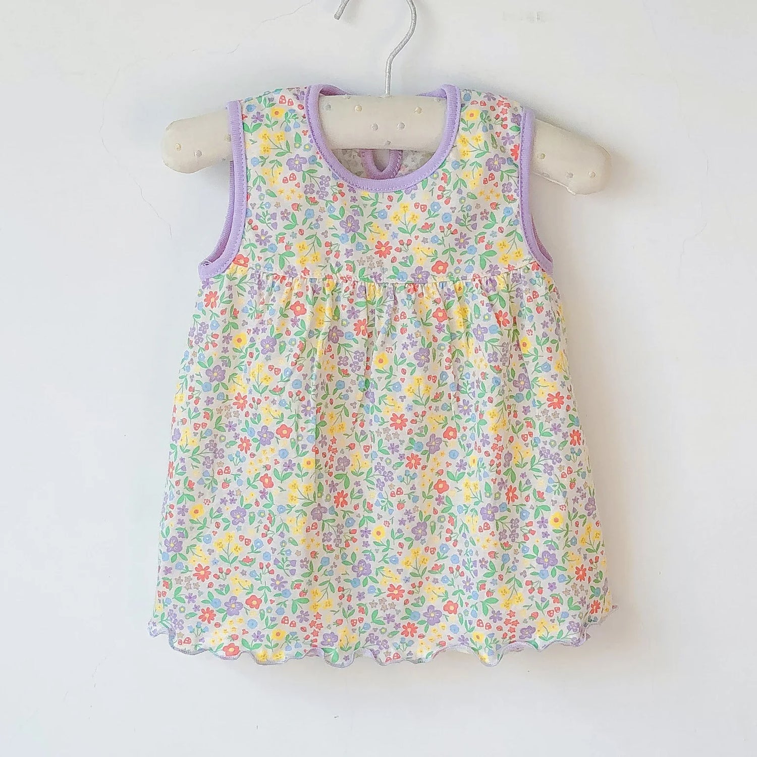 Baby Girl Floral and Cartoon Print Summer Cotton Dresses childrensterritory