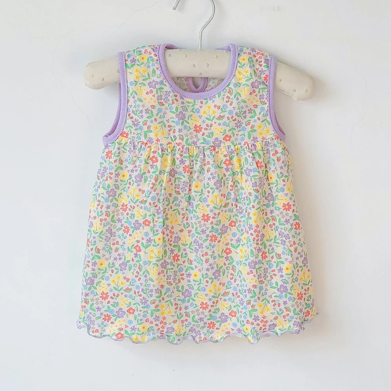 Baby Girl Floral and Cartoon Print Summer Cotton Dresses childrensterritory
